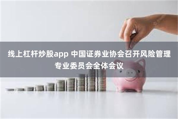 线上杠杆炒股app 中国证券业协会召开风险管理专业委员会全体会议