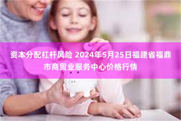 资本分配杠杆风险 2024年5月25日福建省福鼎市商贸业服务中心价格行情