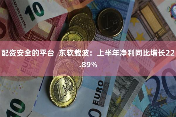 配资安全的平台  东软载波：上半年净利同比增长22.89%