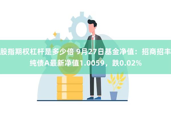 股指期权杠杆是多少倍 9月27日基金净值：招商招丰纯债A最新净值1.0059，跌0.02%