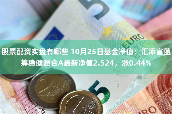 股票配资实盘有哪些 10月25日基金净值：汇添富蓝筹稳健混合A最新净值2.524，涨0.44%