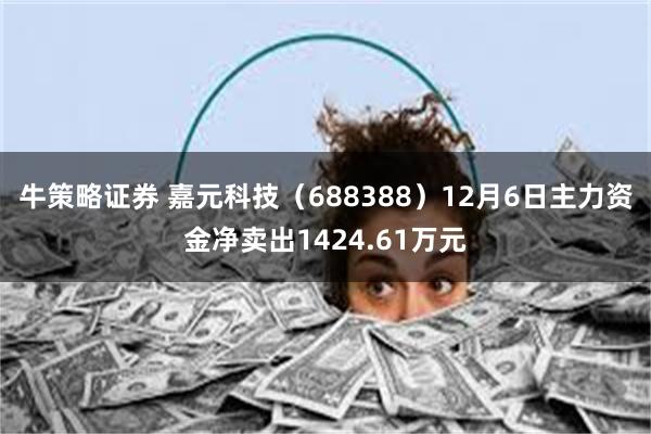 牛策略证券 嘉元科技（688388）12月6日主力资金净卖出1424.61万元