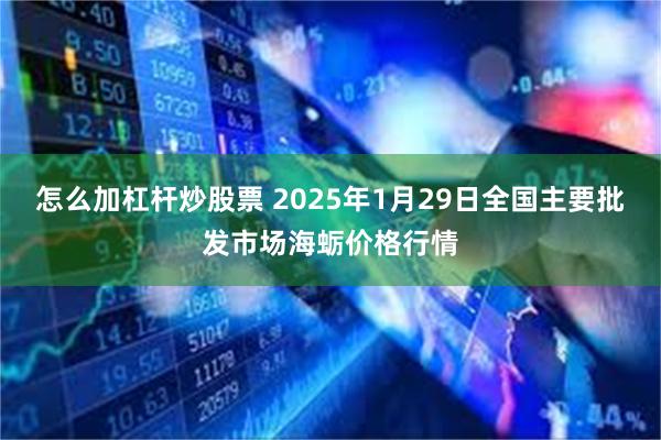 怎么加杠杆炒股票 2025年1月29日全国主要批发市场海蛎价格行情